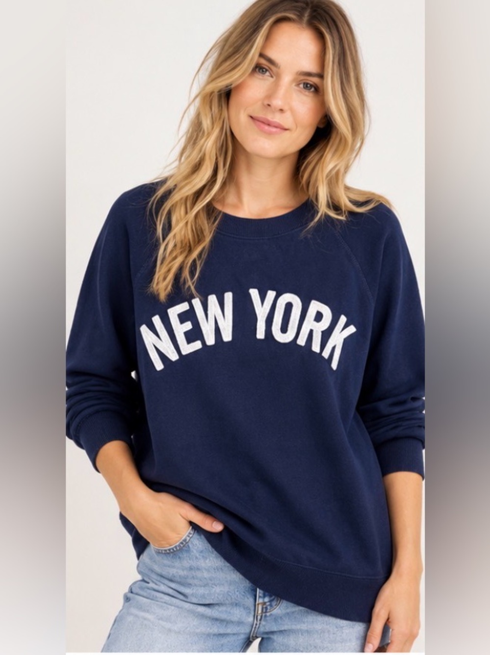 J.Crew XL graphic Navy Crewneck